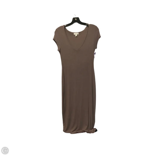 Dress Casual Maxi By See You Monday In Brown, Size: M