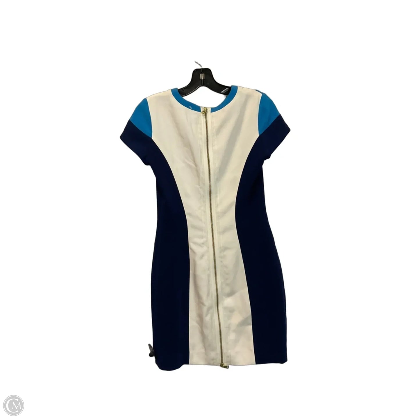 Dress Work By Club Monaco In Blue & Cream, Size: 0