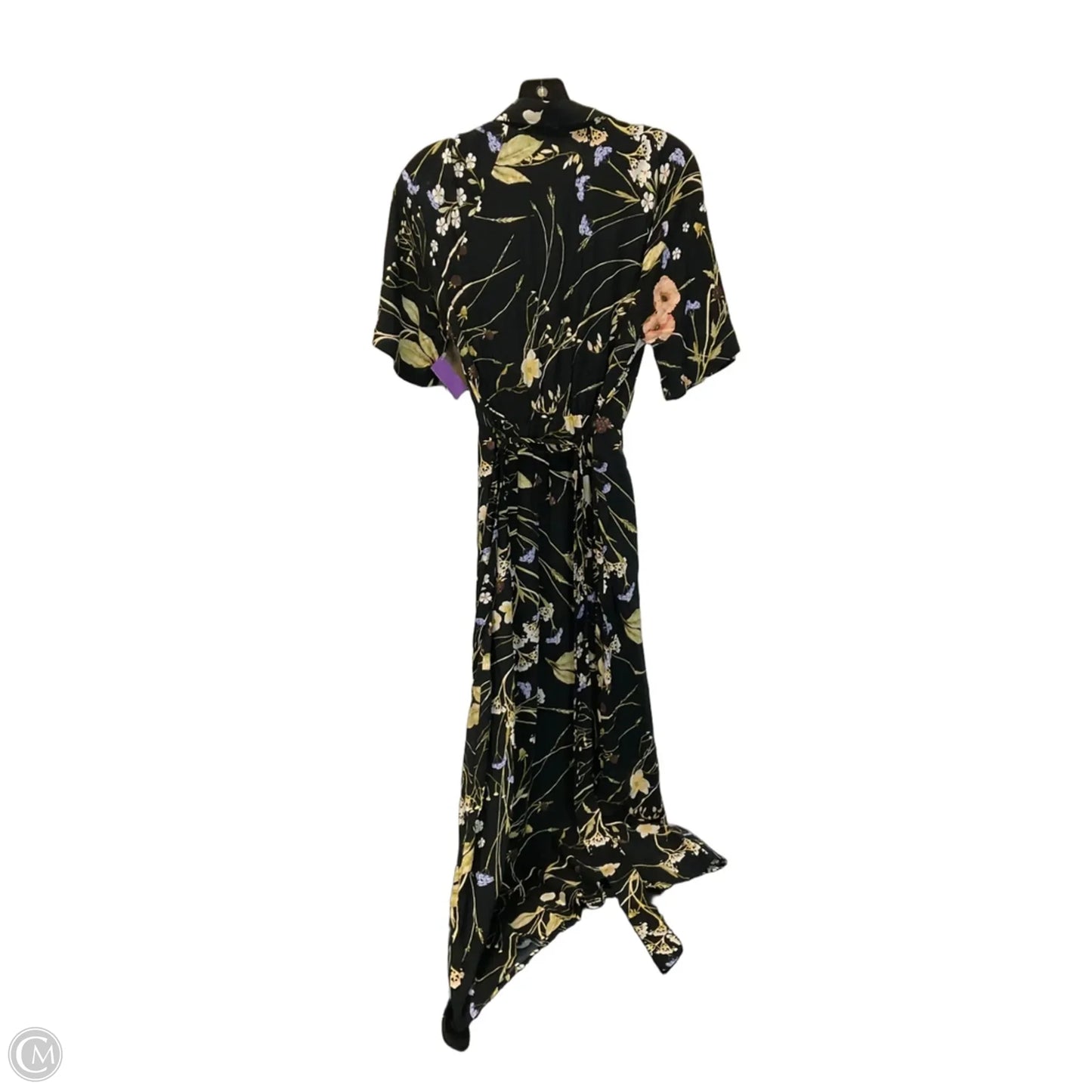Dress Casual Maxi By H&m In Black & Yellow, Size: Xs