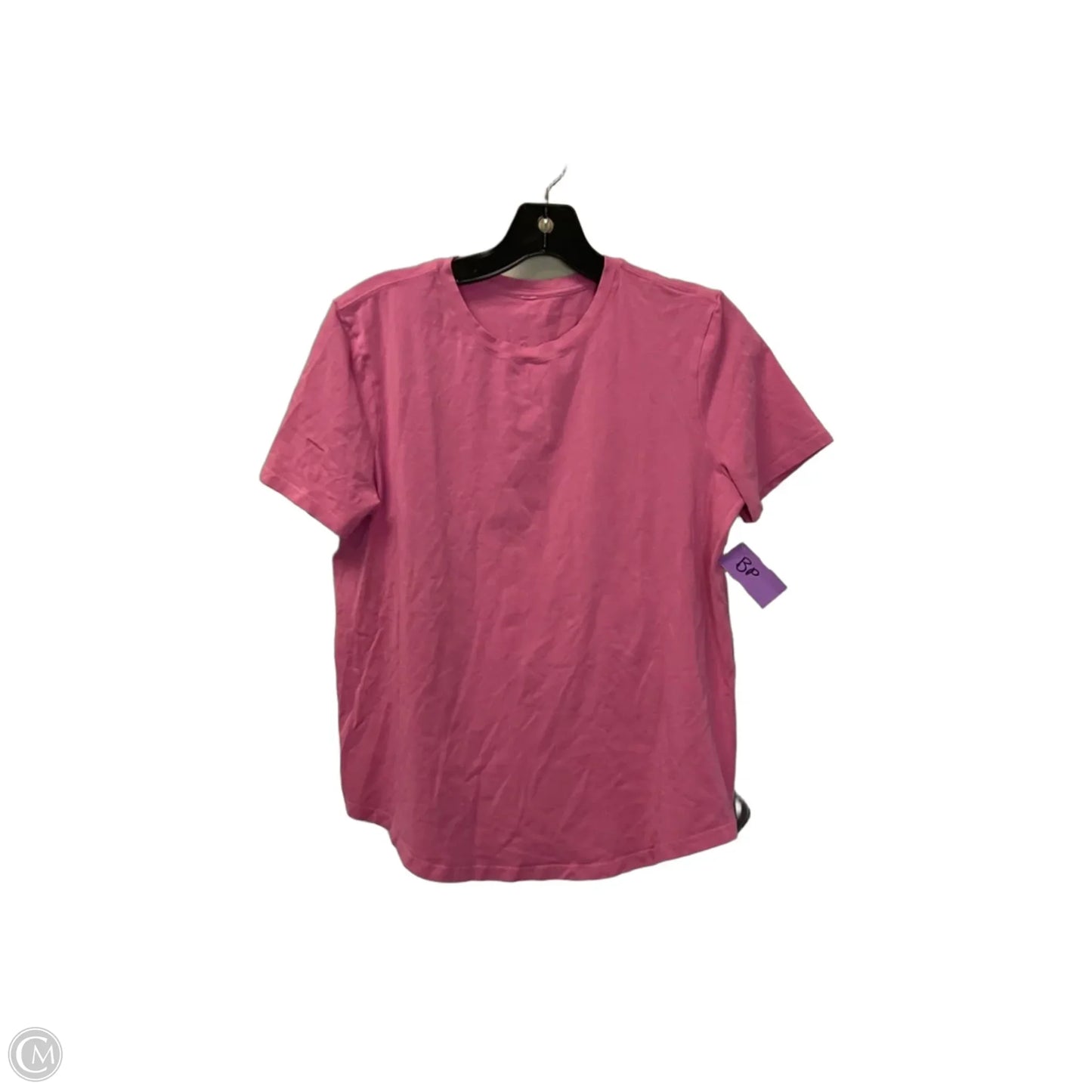 Athletic Top Short Sleeve By Lululemon In Pink, Size: S
