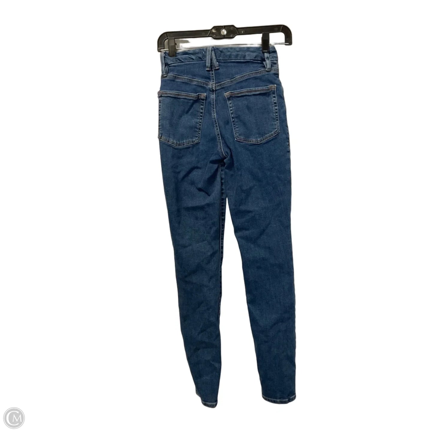 Jeans Skinny By Good American In Blue Denim, Size: 2