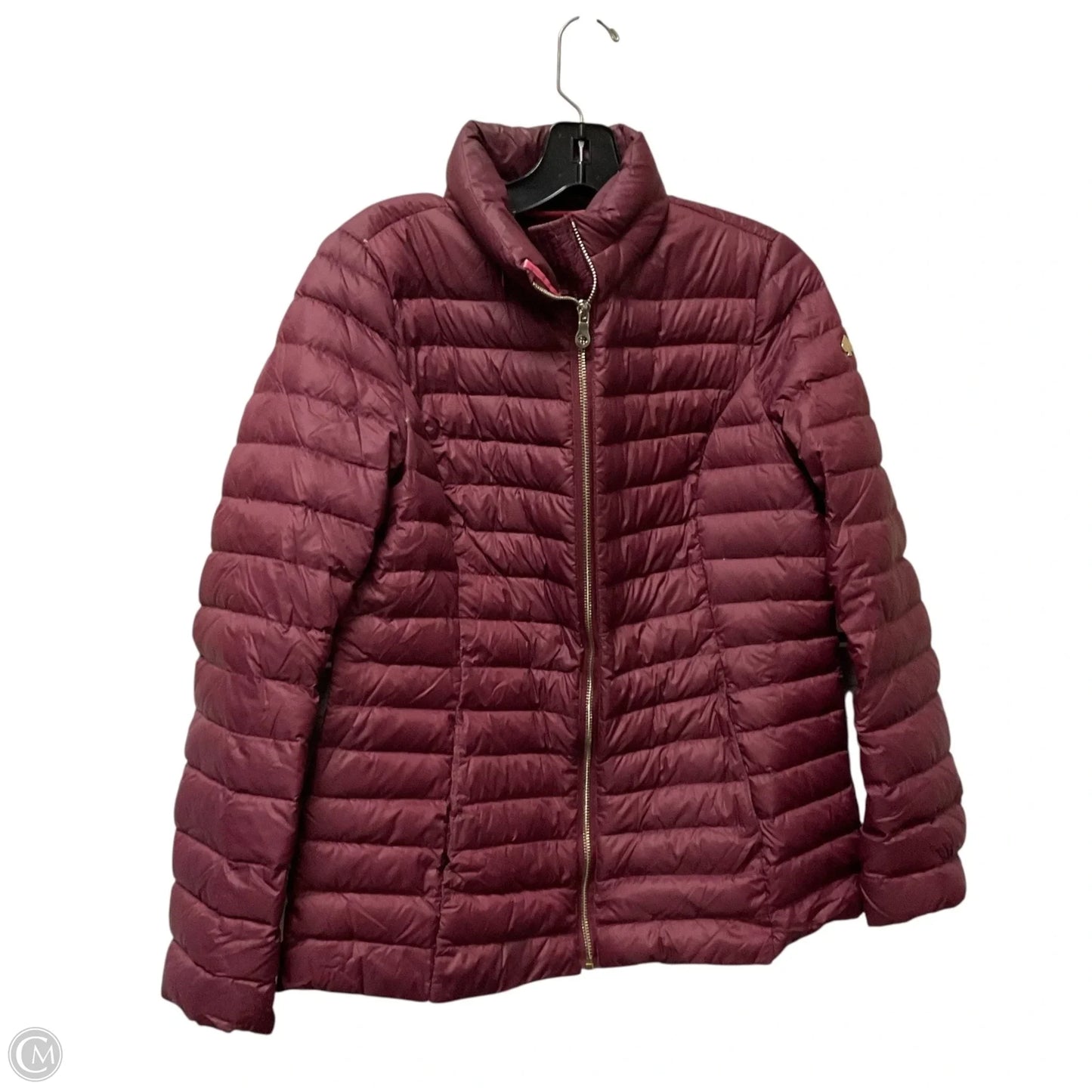 Jacket Designer By Kate Spade In Maroon, Size: S