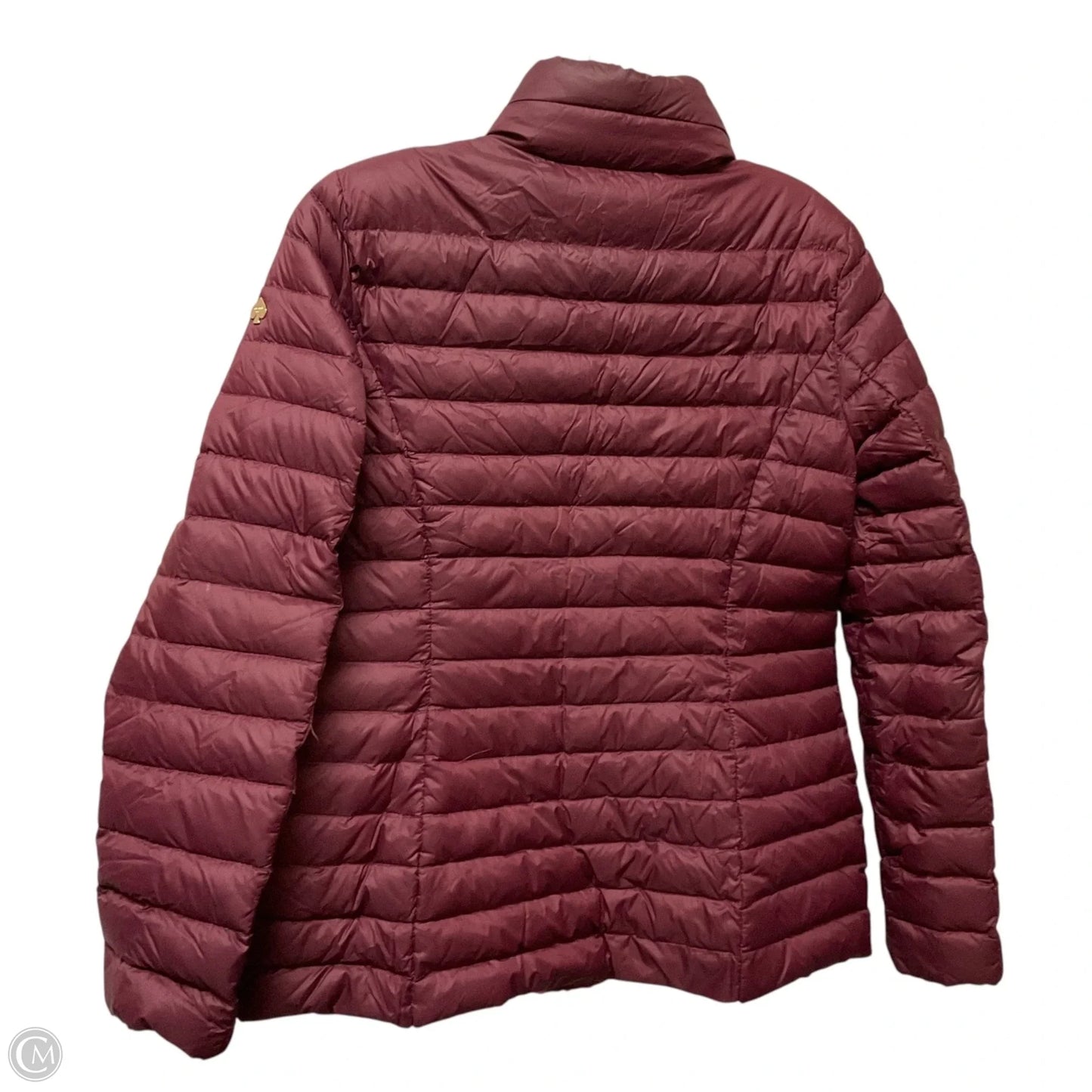 Jacket Designer By Kate Spade In Maroon, Size: S
