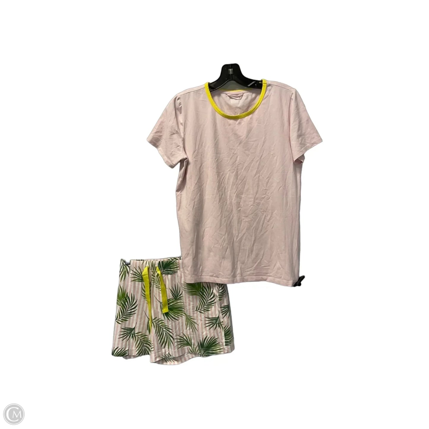 Shorts Set By Lands End In Pink & Yellow, Size: S