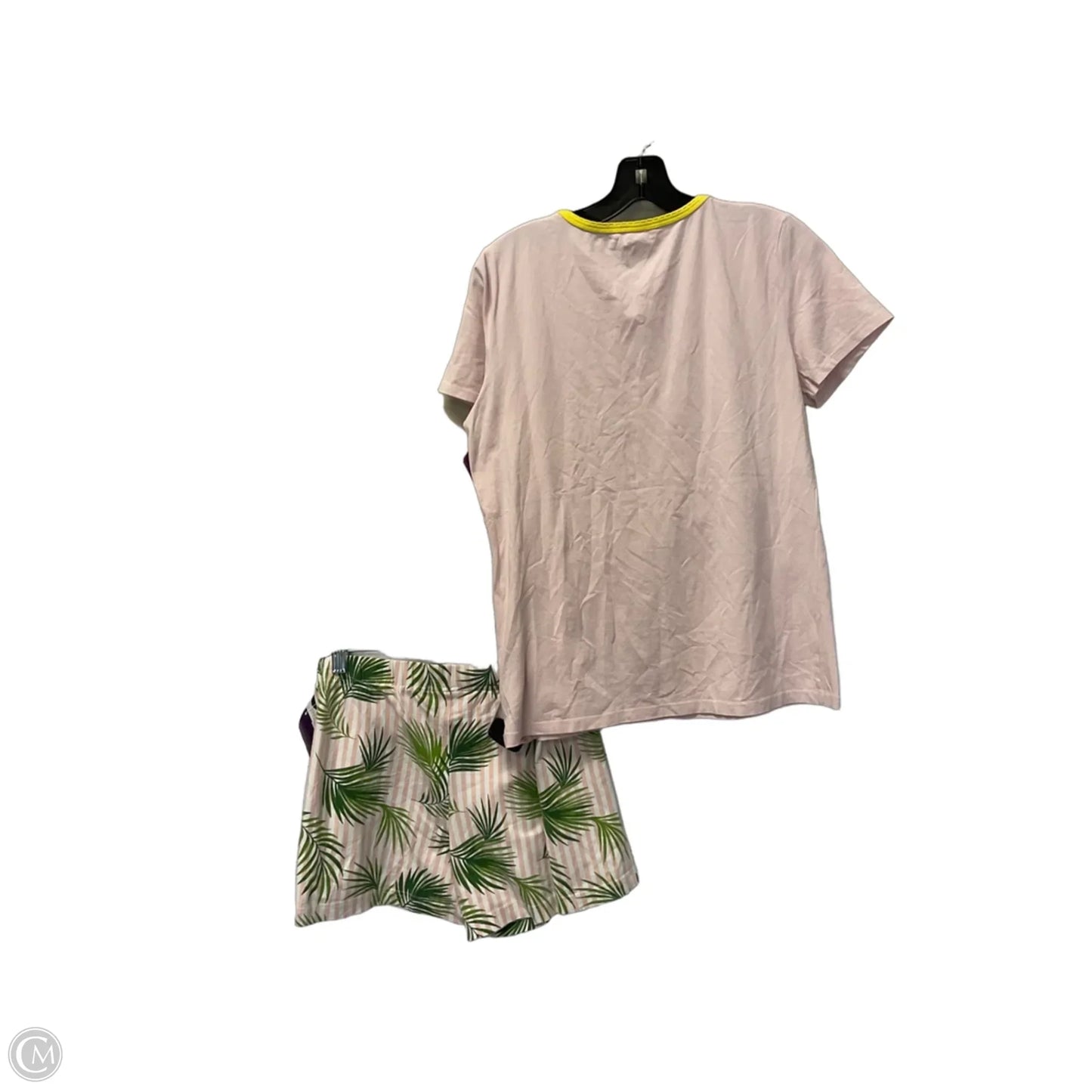 Shorts Set By Lands End In Pink & Yellow, Size: S