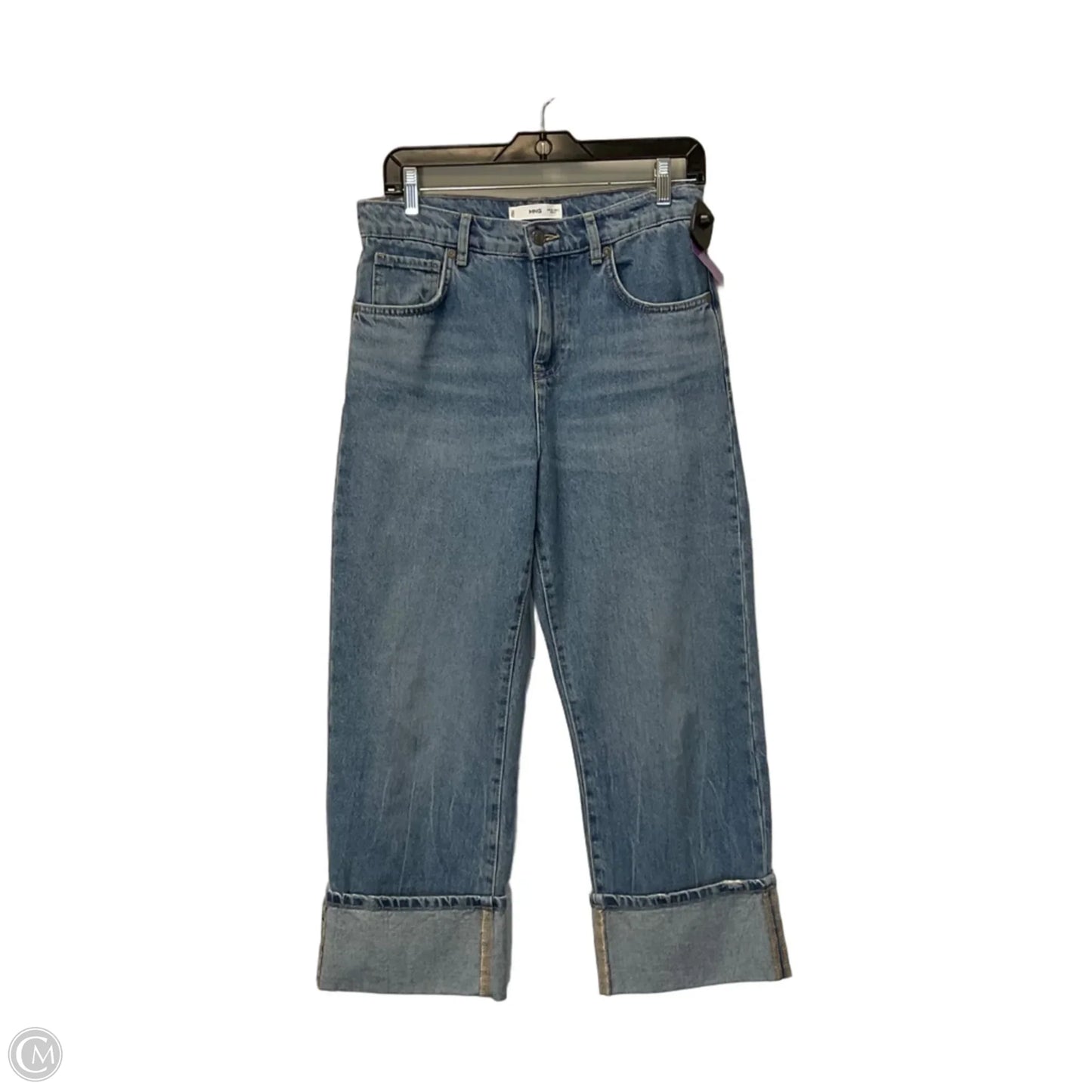 Jeans Straight By Mng In Blue Denim, Size: 4