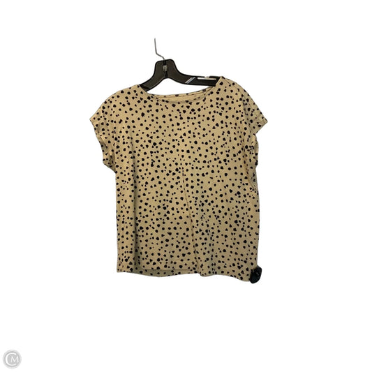 Top Short Sleeve By Loft In Animal Print, Size: Xs
