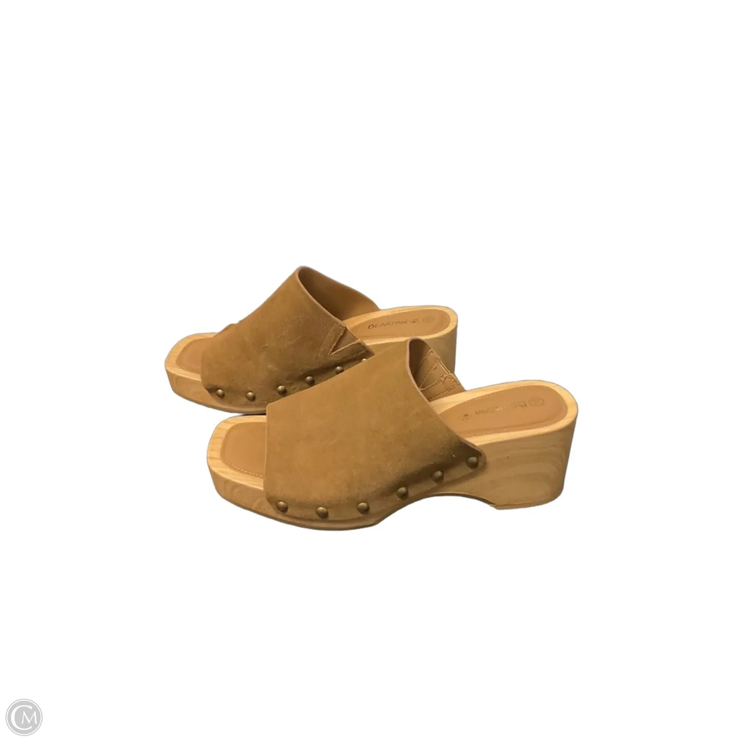 Sandals Heels Block By Bearpaw In Brown, Size: 10
