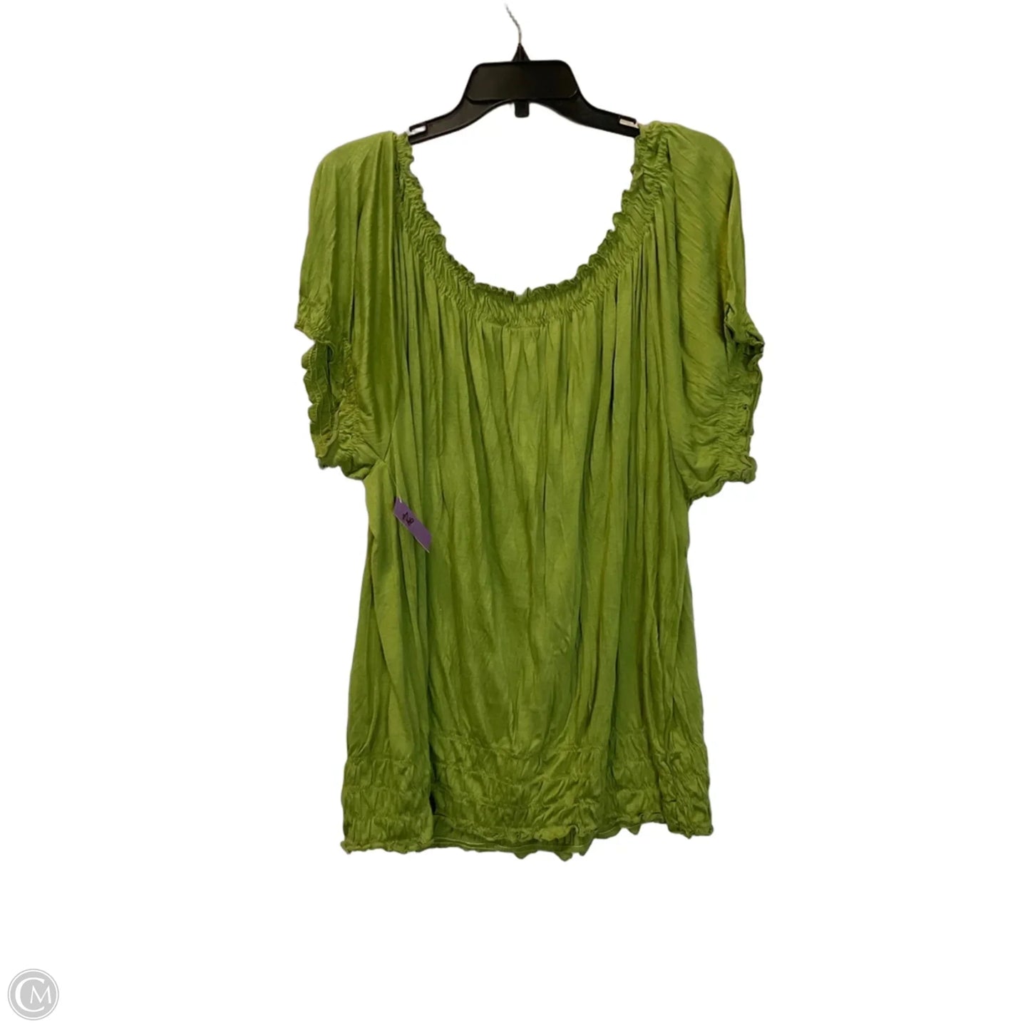 Top Short Sleeve By Cato In Green, Size: 26