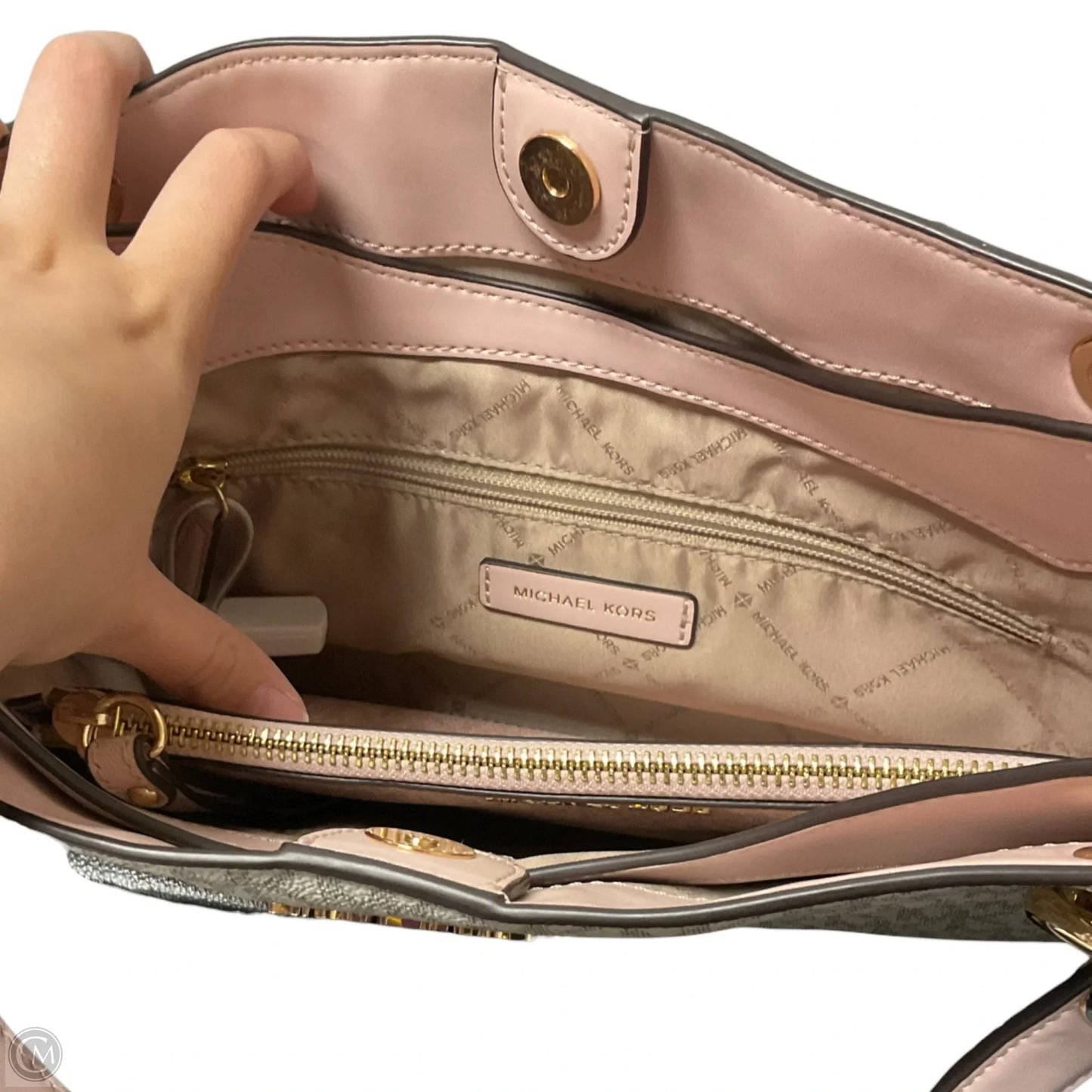 Handbag Designer By Michael Kors, Size: Medium