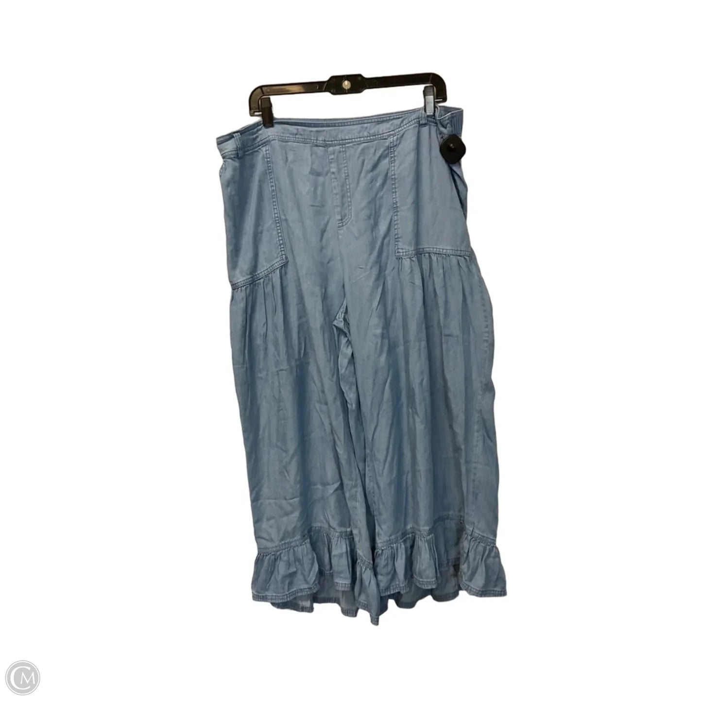 Pants Linen By Cato In Blue, Size: 18
