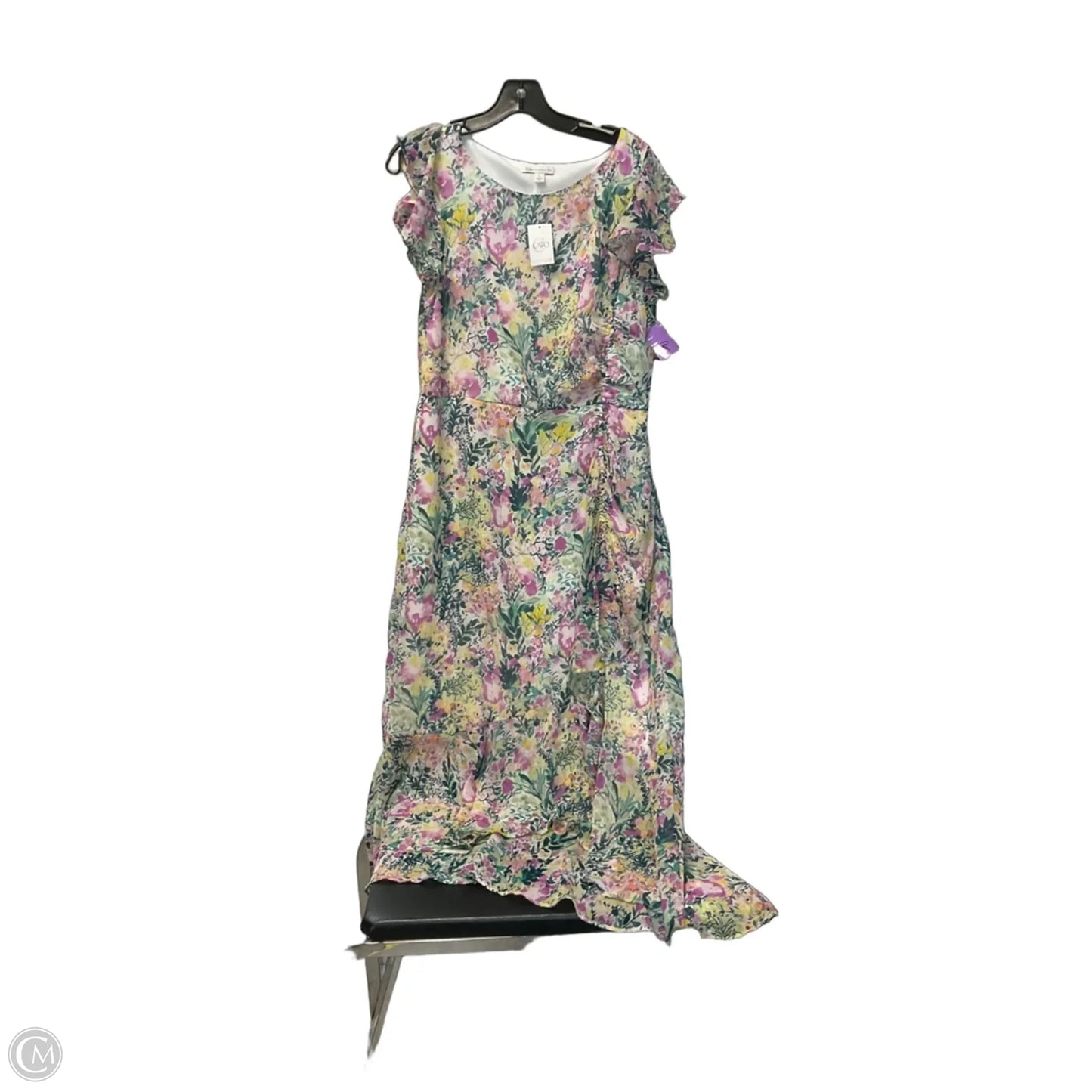 Dress Casual Maxi By Cato In Floral Print, Size: L