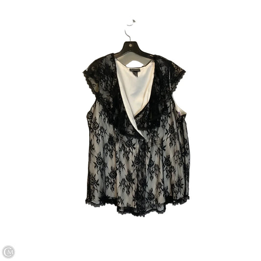 Top Sleeveless By Lane Bryant In Black, Size: 18