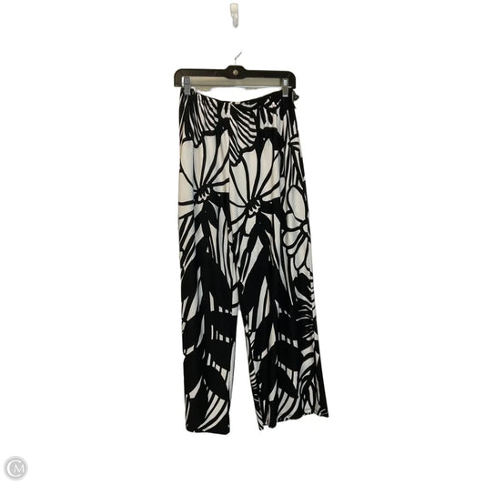 Pants Linen By Melissa Paige In Black & White, Size: Xl
