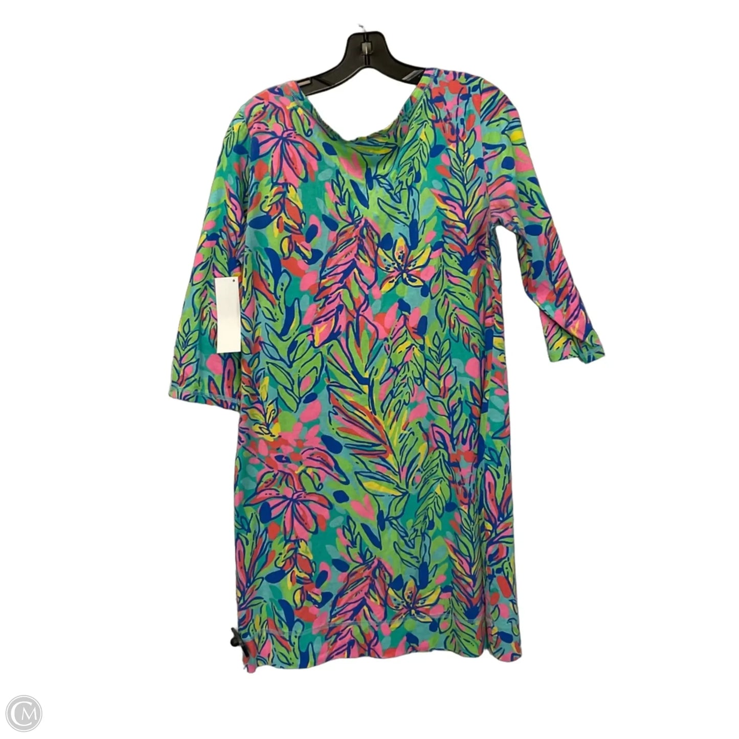 Dress Designer By Lilly Pulitzer In Blue & Green, Size: L