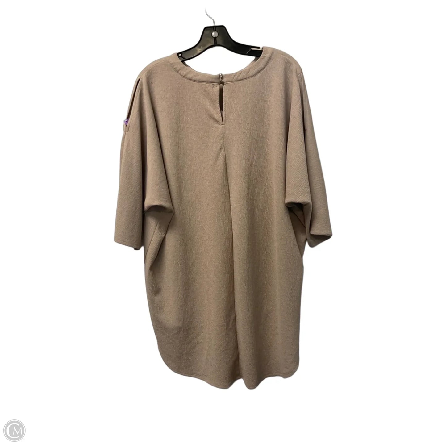 Top Short Sleeve By Cato In Brown, Size: Xl