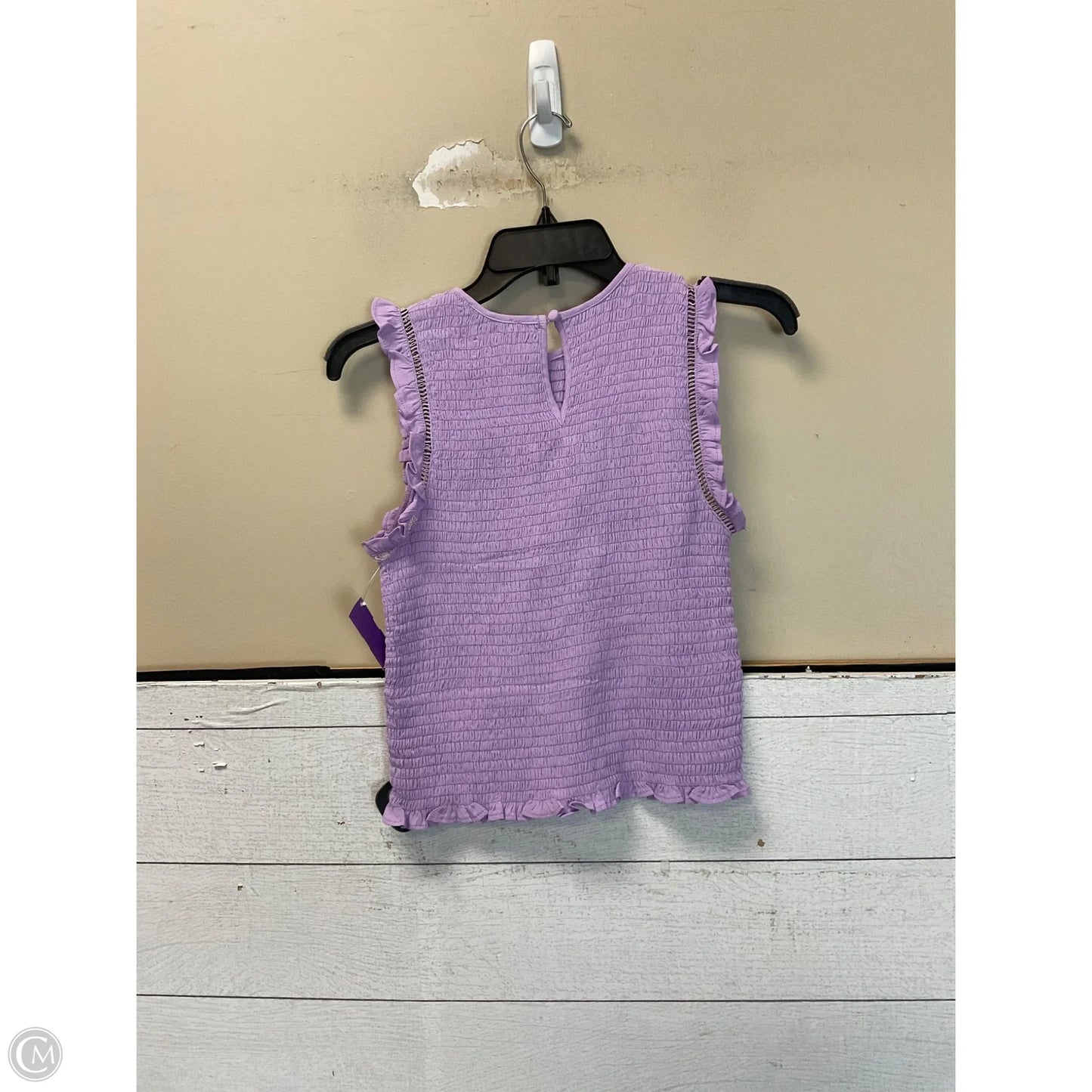 Top Sleeveless By Olivaceous In Purple, Size: M