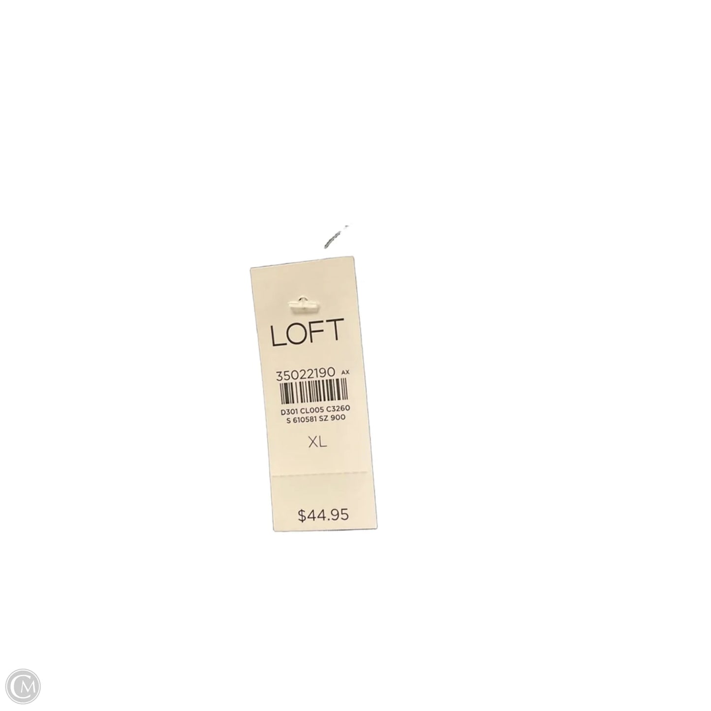 Top Sleeveless By Loft In Blue & White, Size: Xl