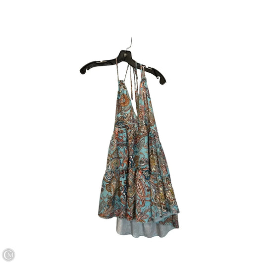 Top Sleeveless By Shein In Teal, Size: M