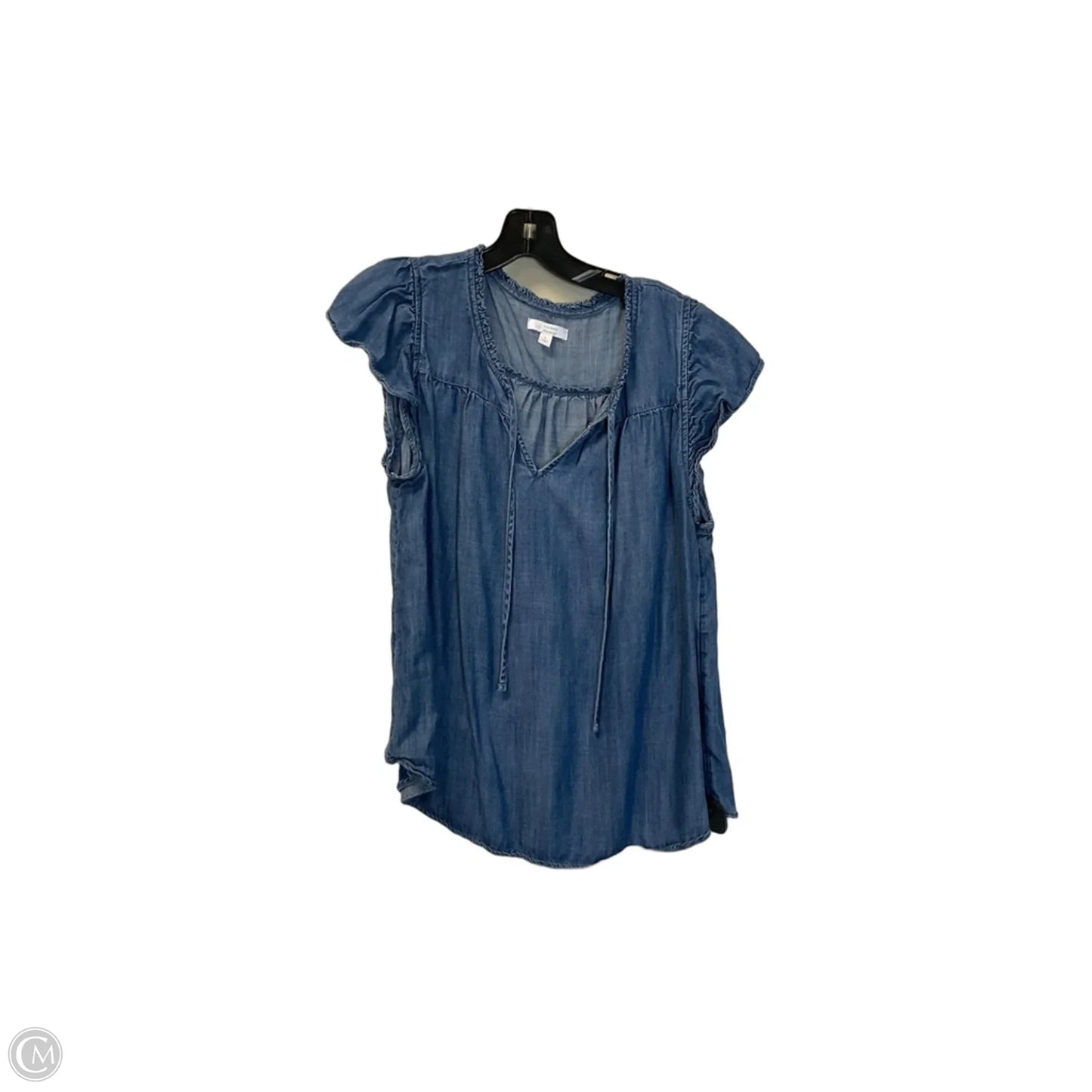 Top Sleeveless By Lc Lauren Conrad In Blue Denim, Size: L