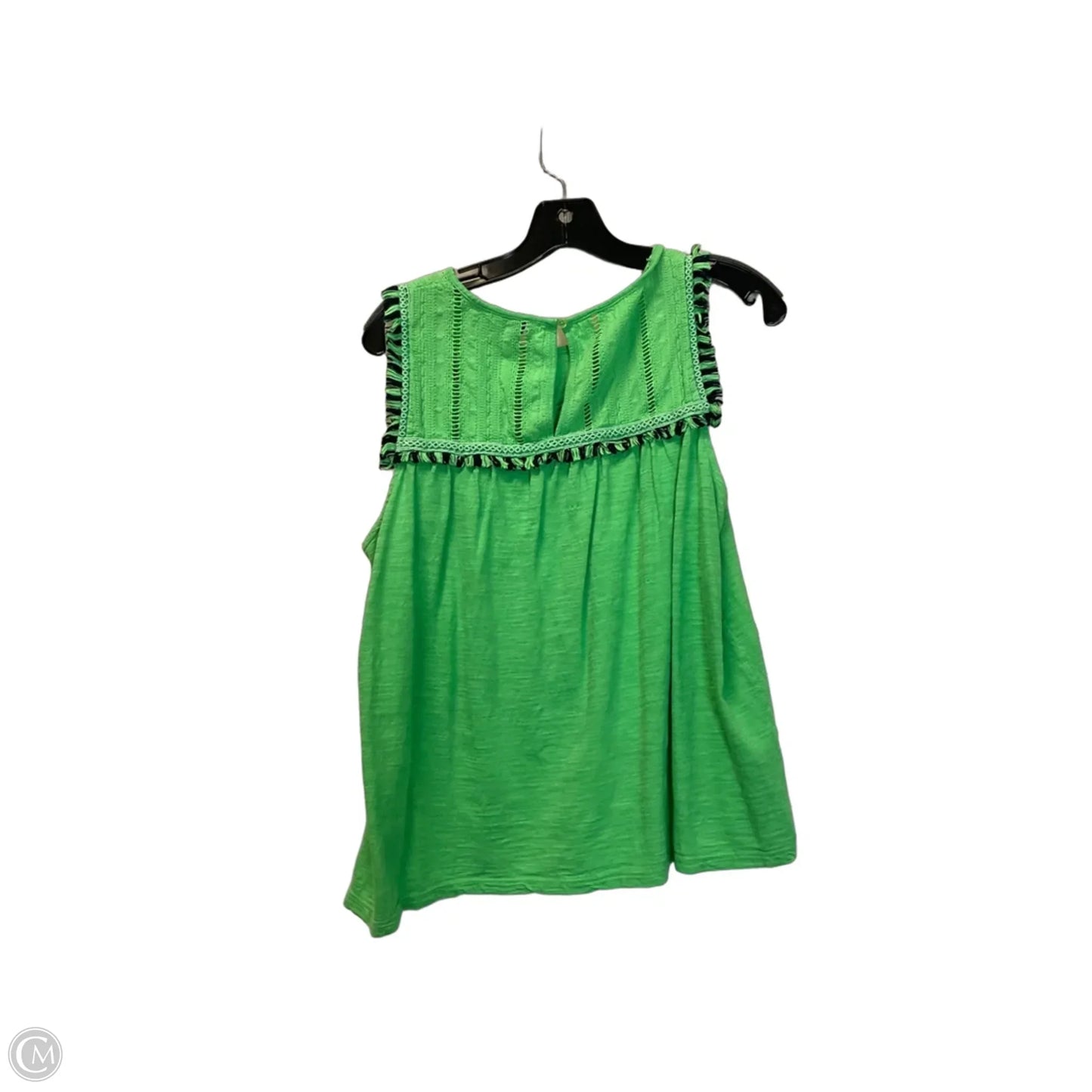 Top Sleeveless By Crown And Ivy In Green, Size: L