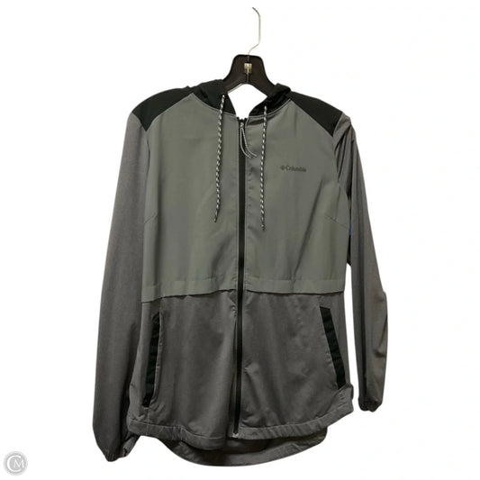Athletic Jacket By Columbia In Black & Grey, Size: L