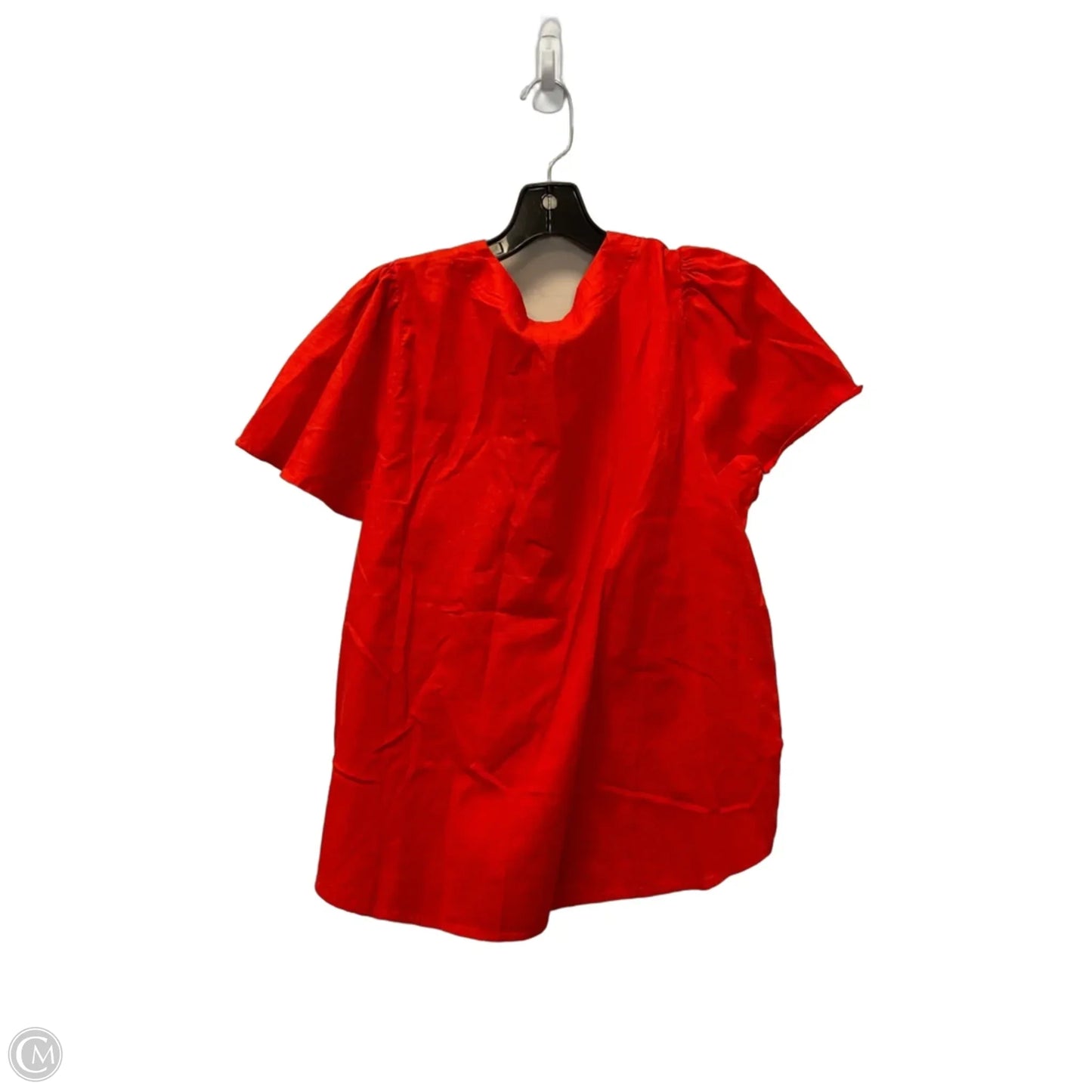 Top Short Sleeve By Knox Rose In Orange, Size: L