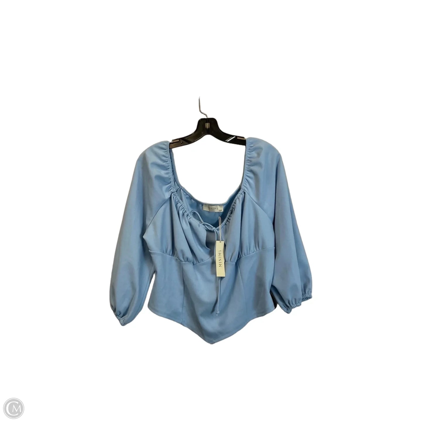 Top Long Sleeve By Clothes Mentor In Blue, Size: 2x