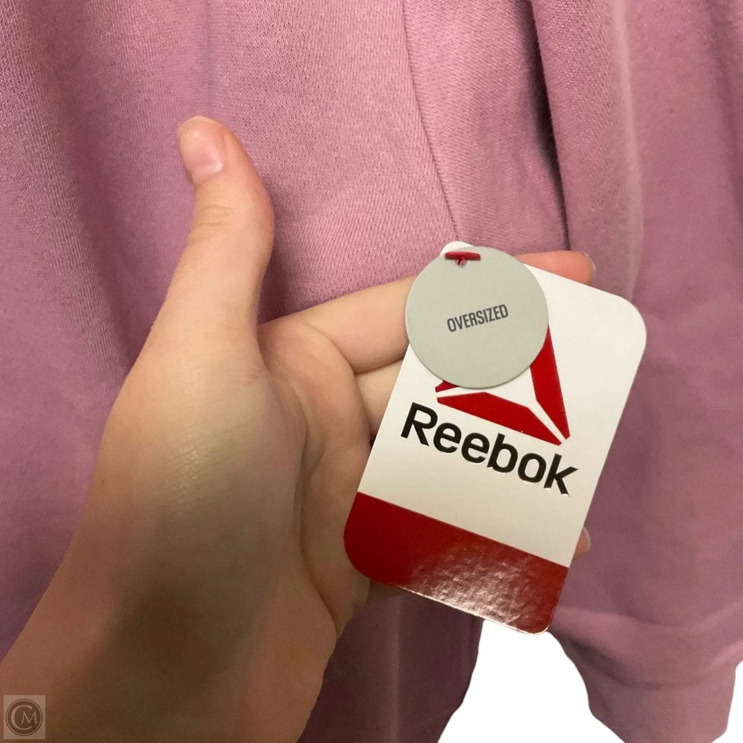 Sweatshirt Crewneck By Reebok In Pink, Size: S