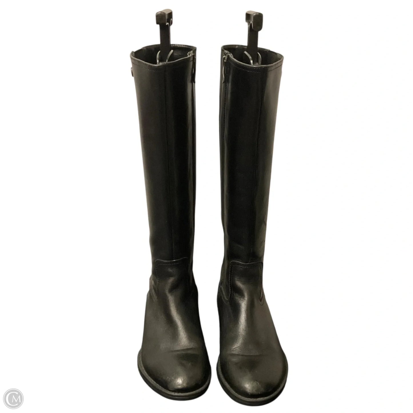 Boots Knee Flats By Bussola In Black, Size: 7.5