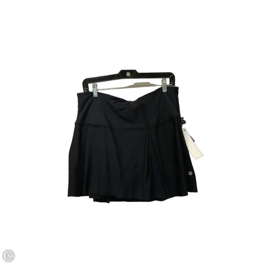 Athletic Skort By Lululemon In Black, Size: 12