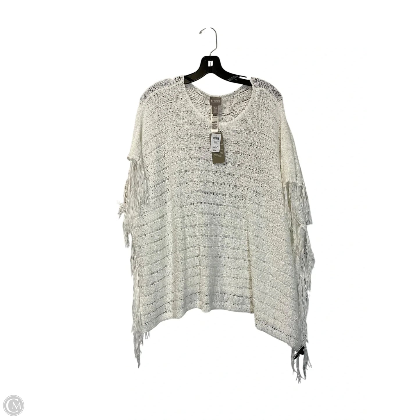 Top Short Sleeve By Chicos In White, Size: Xs