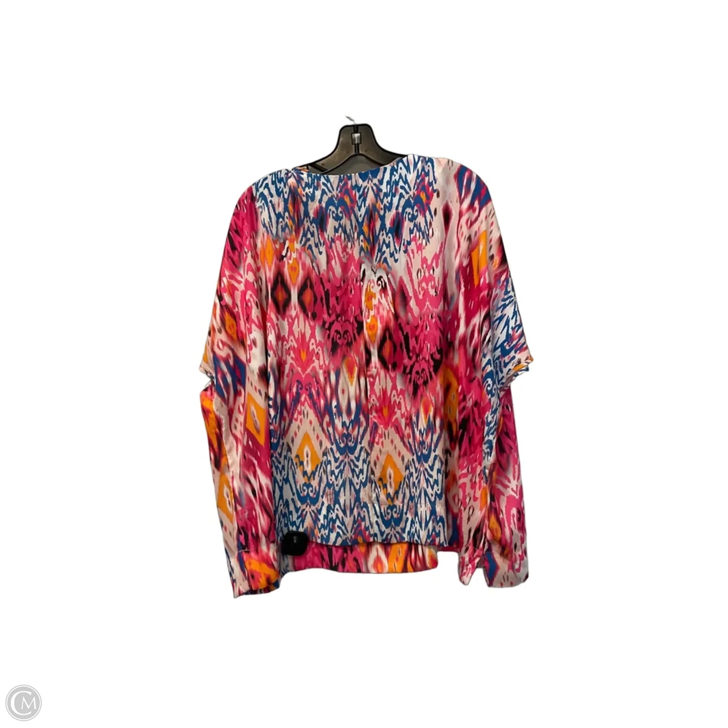 Top Short Sleeve By Chicos In Pink, Size: L