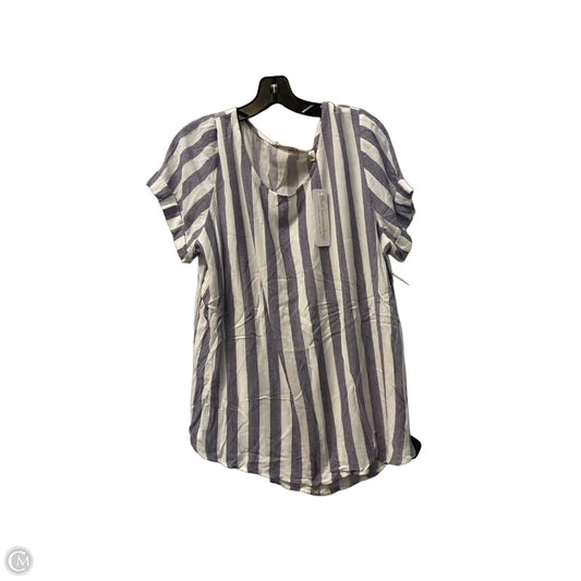 Top Short Sleeve By Soft Surroundings In Purple, Size: Xl