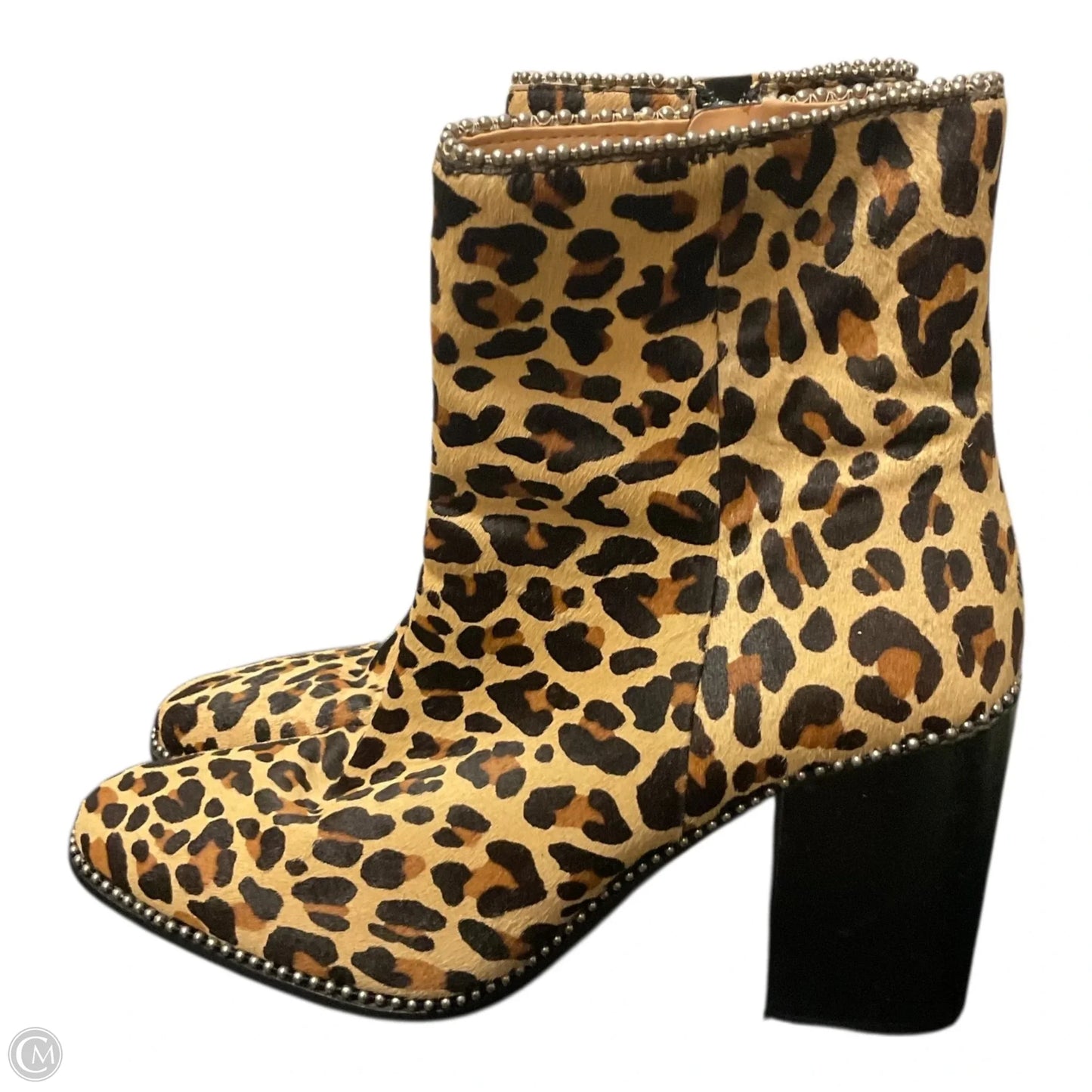 Boots Designer By Coach In Animal Print, Size: 8.5