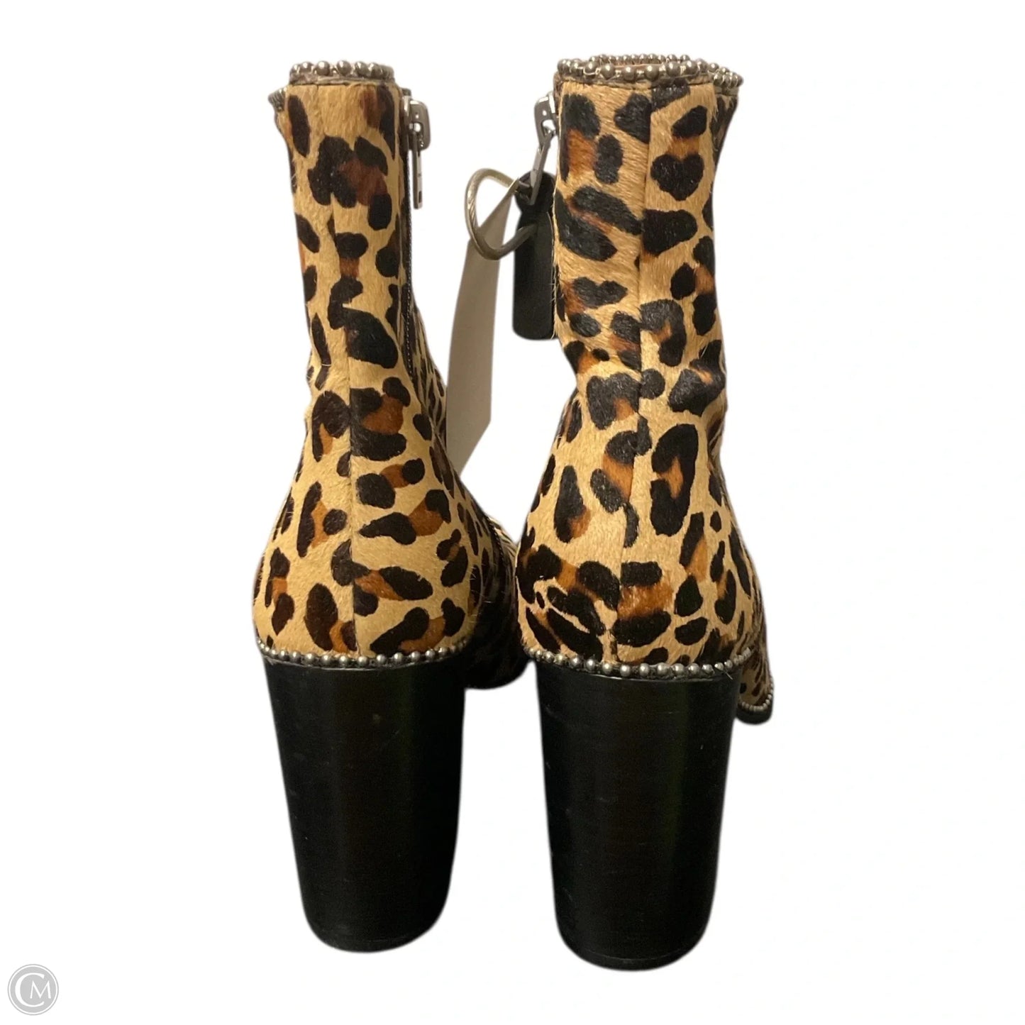 Boots Designer By Coach In Animal Print, Size: 8.5