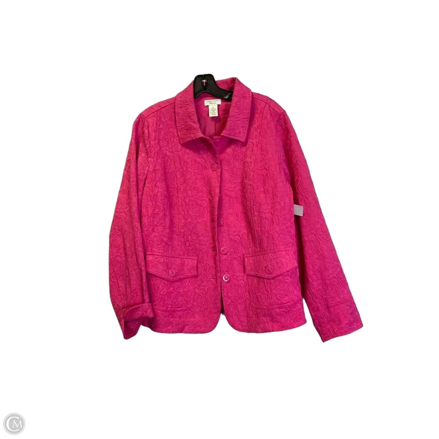 Blazer By Laura Ashley In Pink, Size: 1x