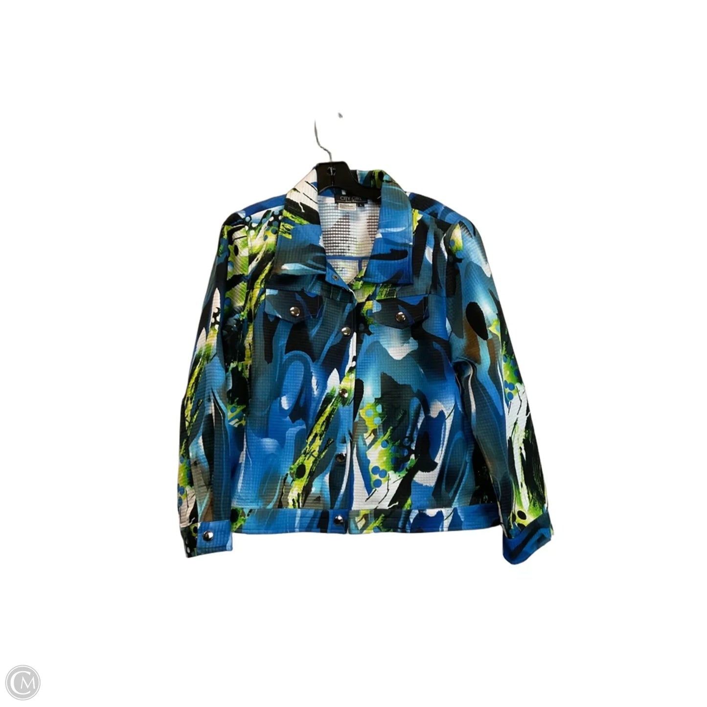 Blazer By Nancy Bolen In Blue, Size: L