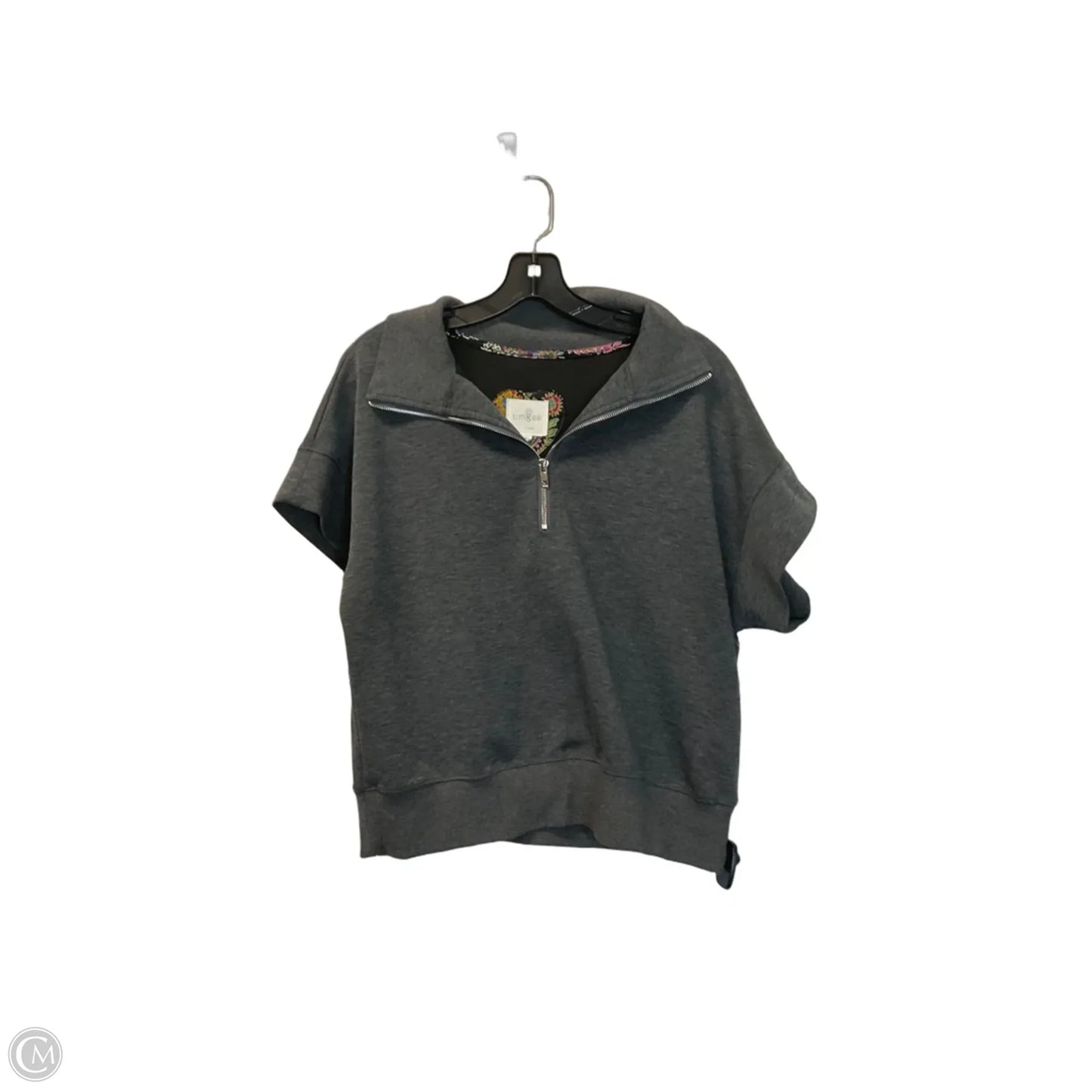 Top Short Sleeve By Umgee In Grey, Size: S