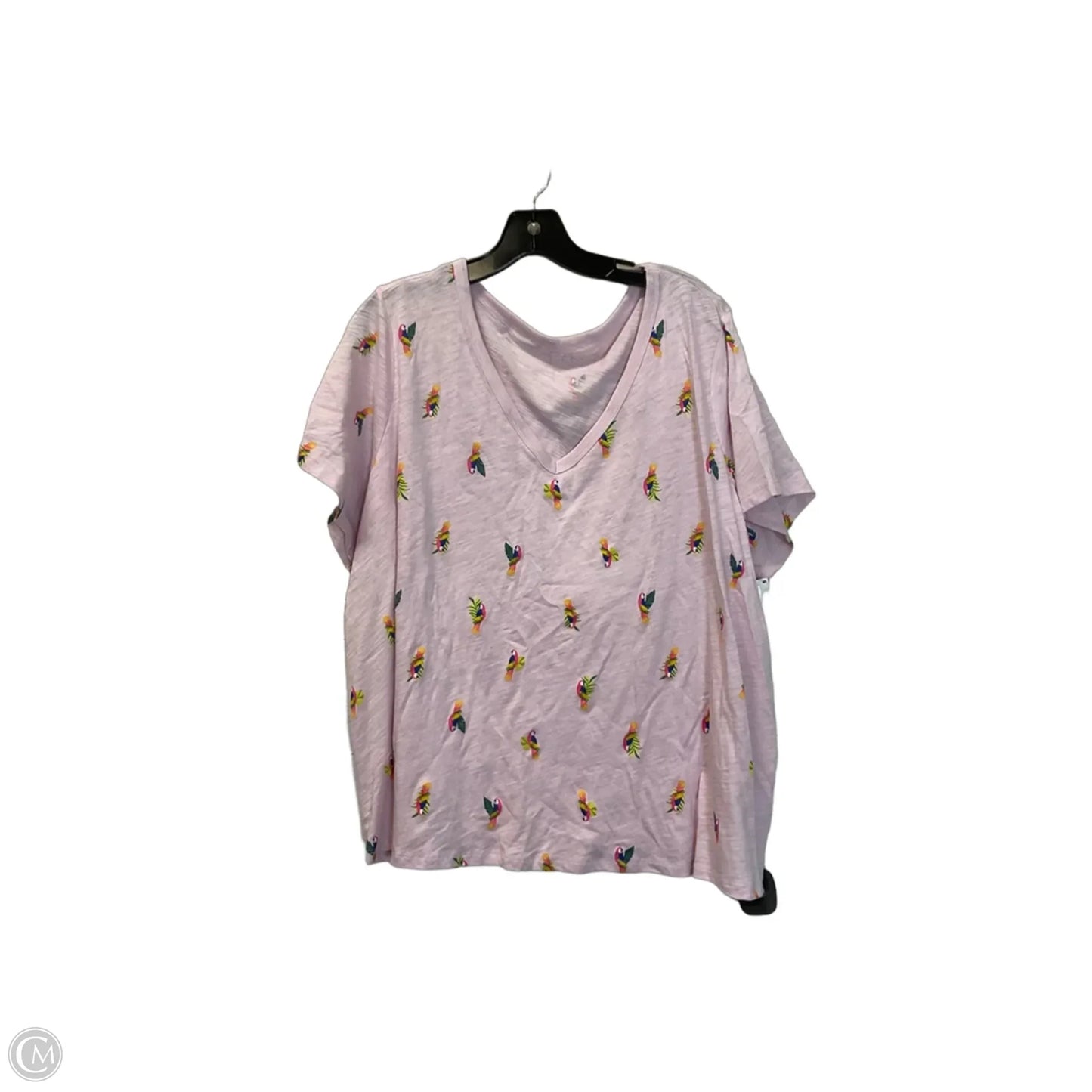 Top Short Sleeve Basic By Old Navy In Pink, Size: 2x
