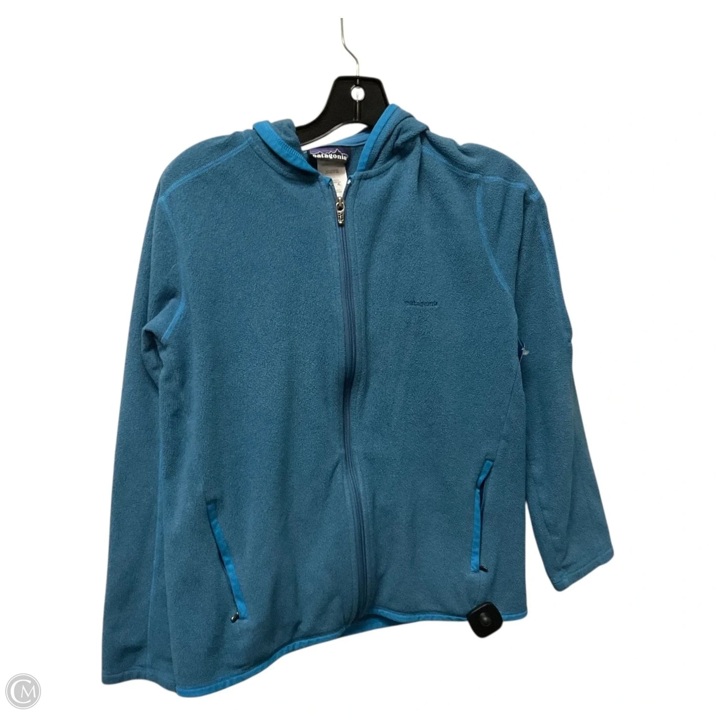 Jacket Fleece By Patagonia In Blue, Size: M