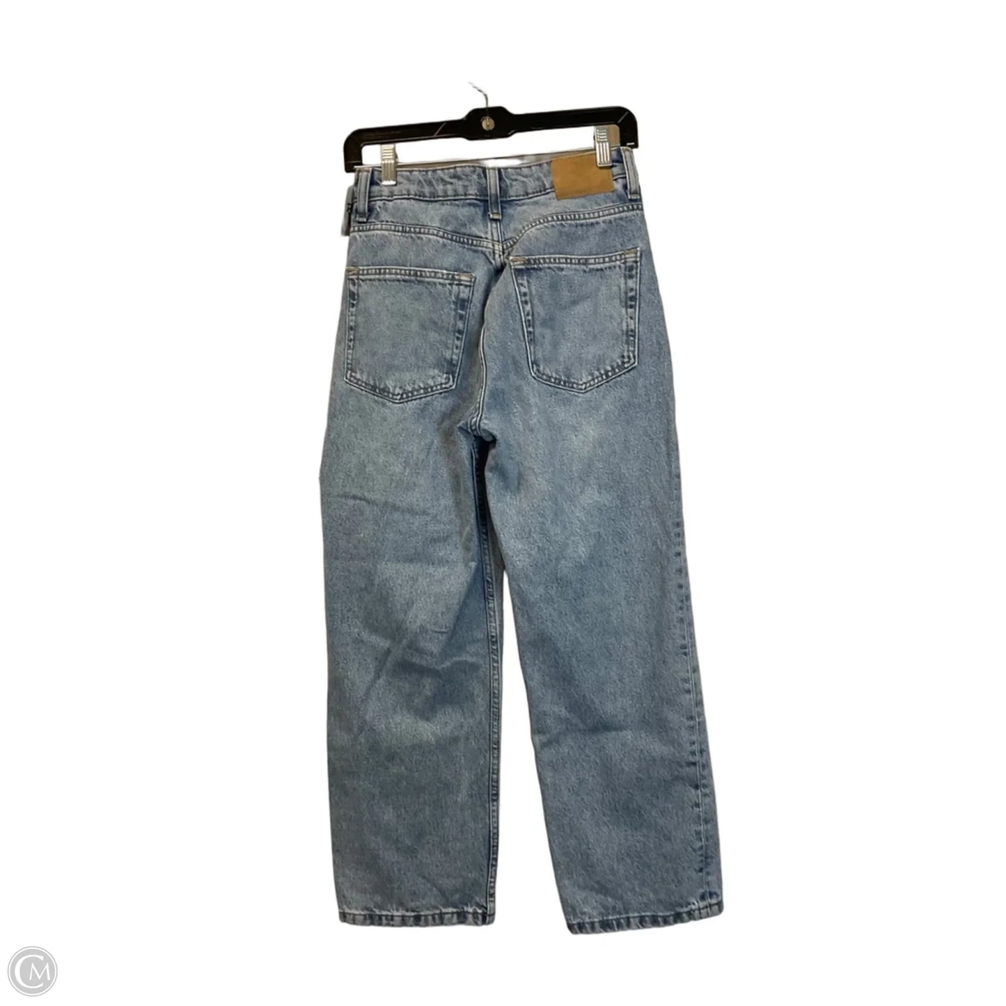 Jeans Straight By H&m In Blue Denim, Size: 4