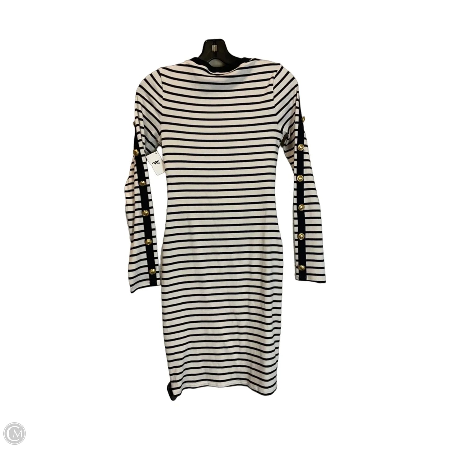 Top Long Sleeve By Express In Striped Pattern, Size: L