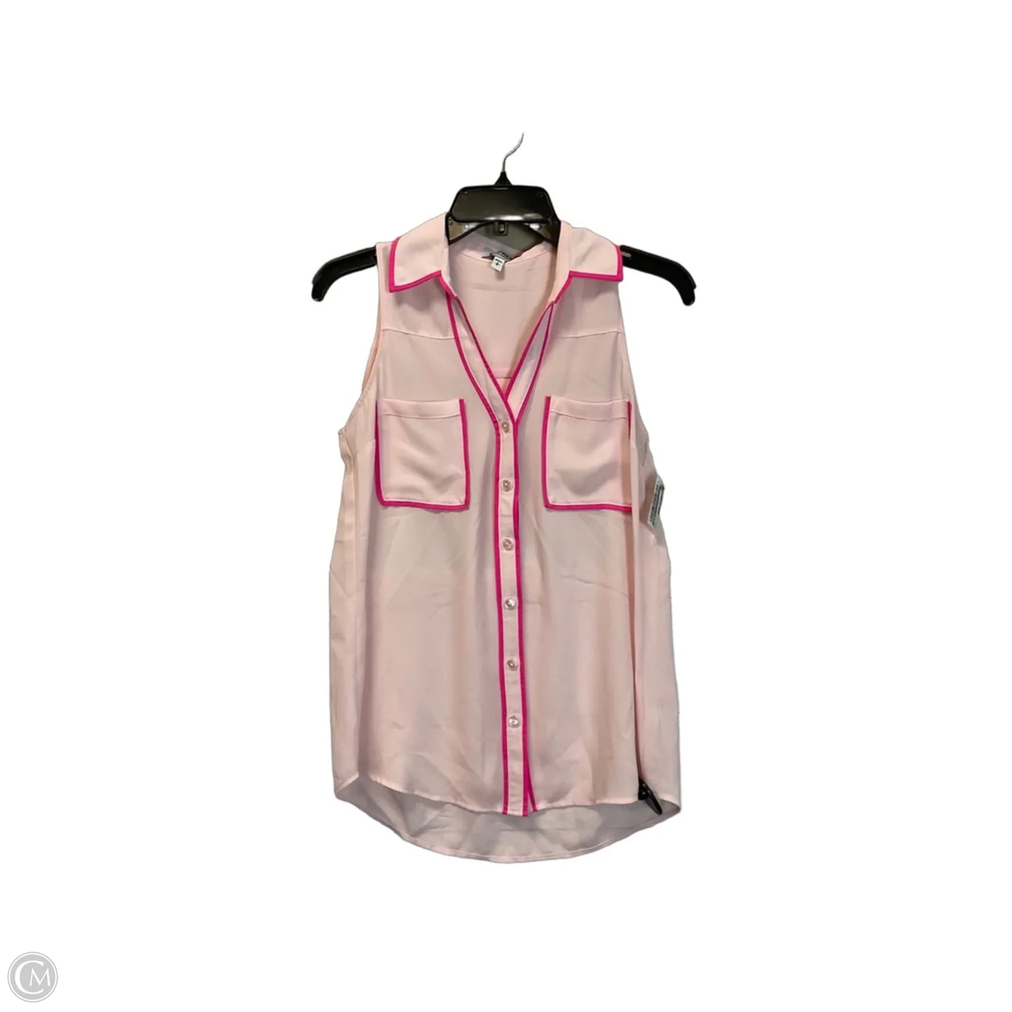 Top Sleeveless Basic By Express In Pink, Size: S