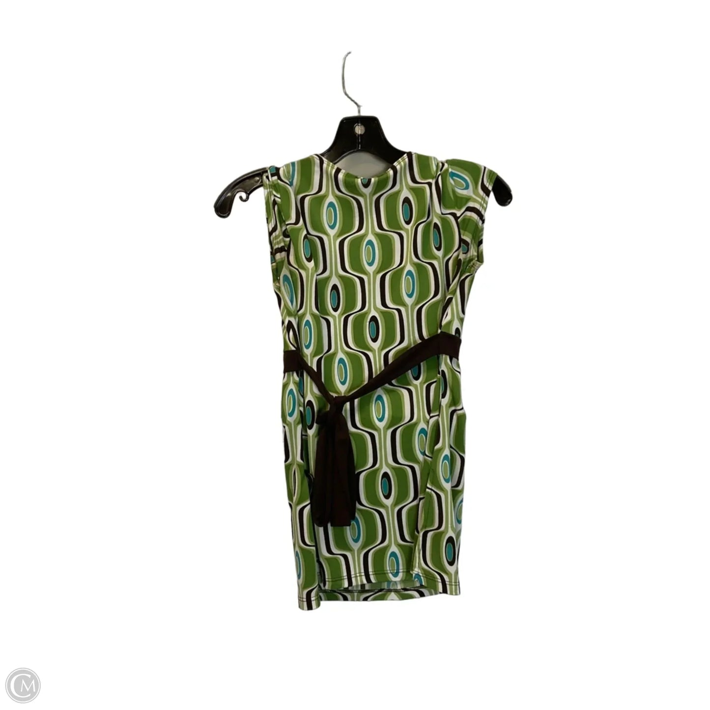 Top Short Sleeve By Moa Moa In Brown & Green, Size: S