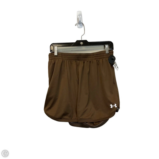 Athletic Shorts By Under Armour In Brown, Size: M