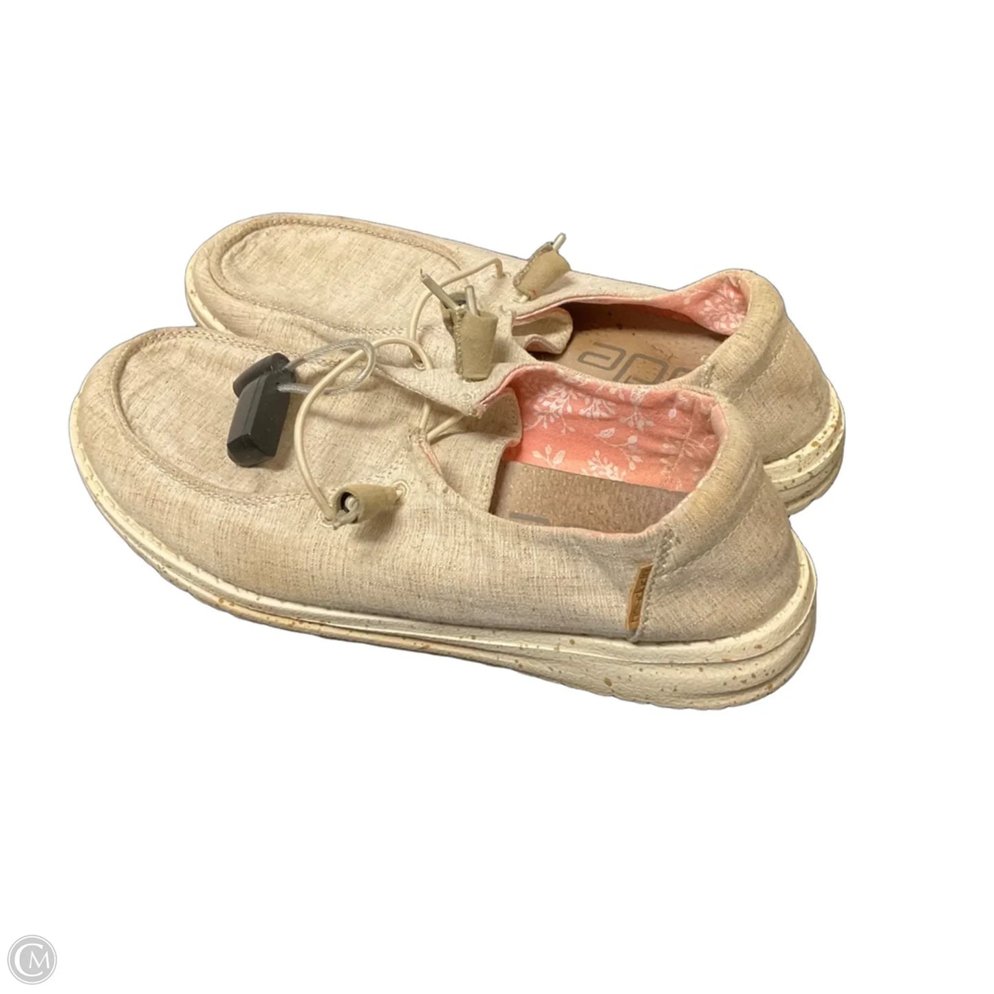 Shoes Flats By Hey Dude In Beige, Size: 7