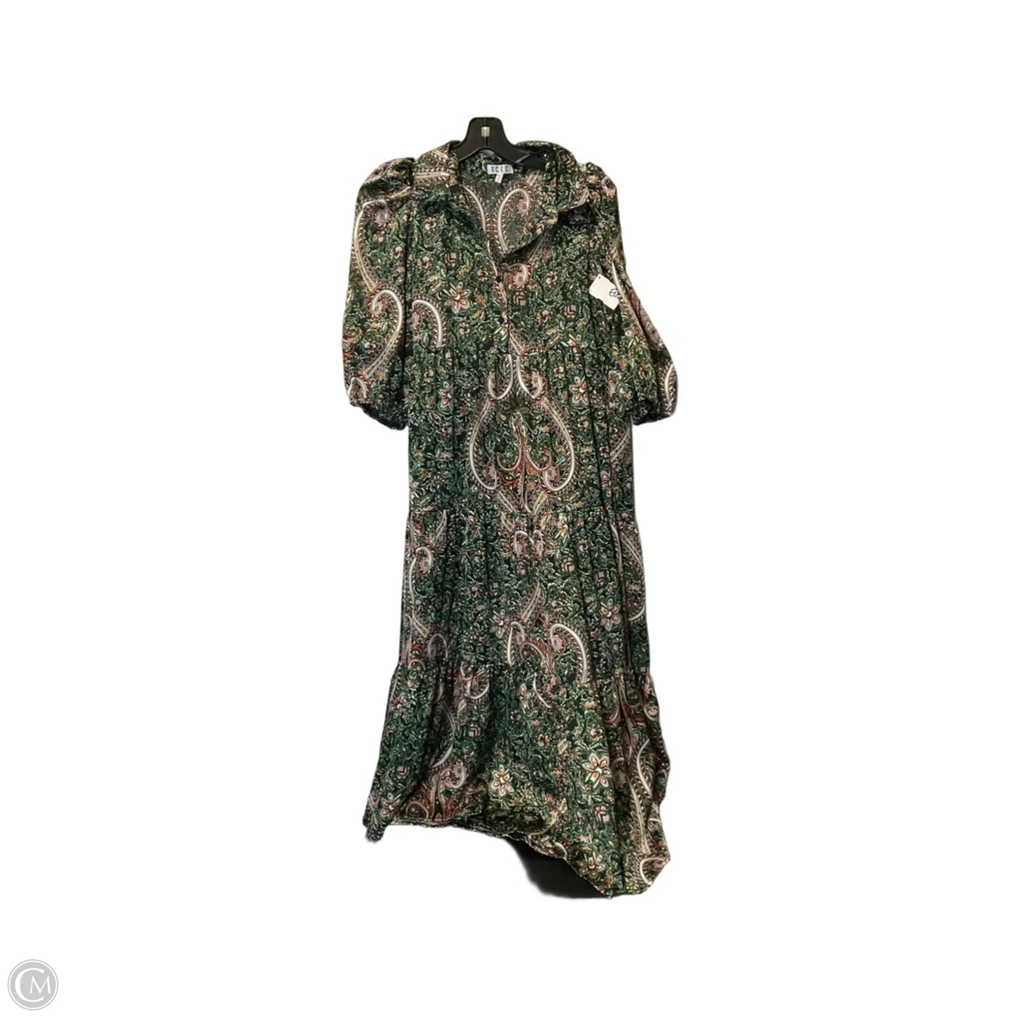 Dress Casual Maxi By Tcec In Green, Size: M