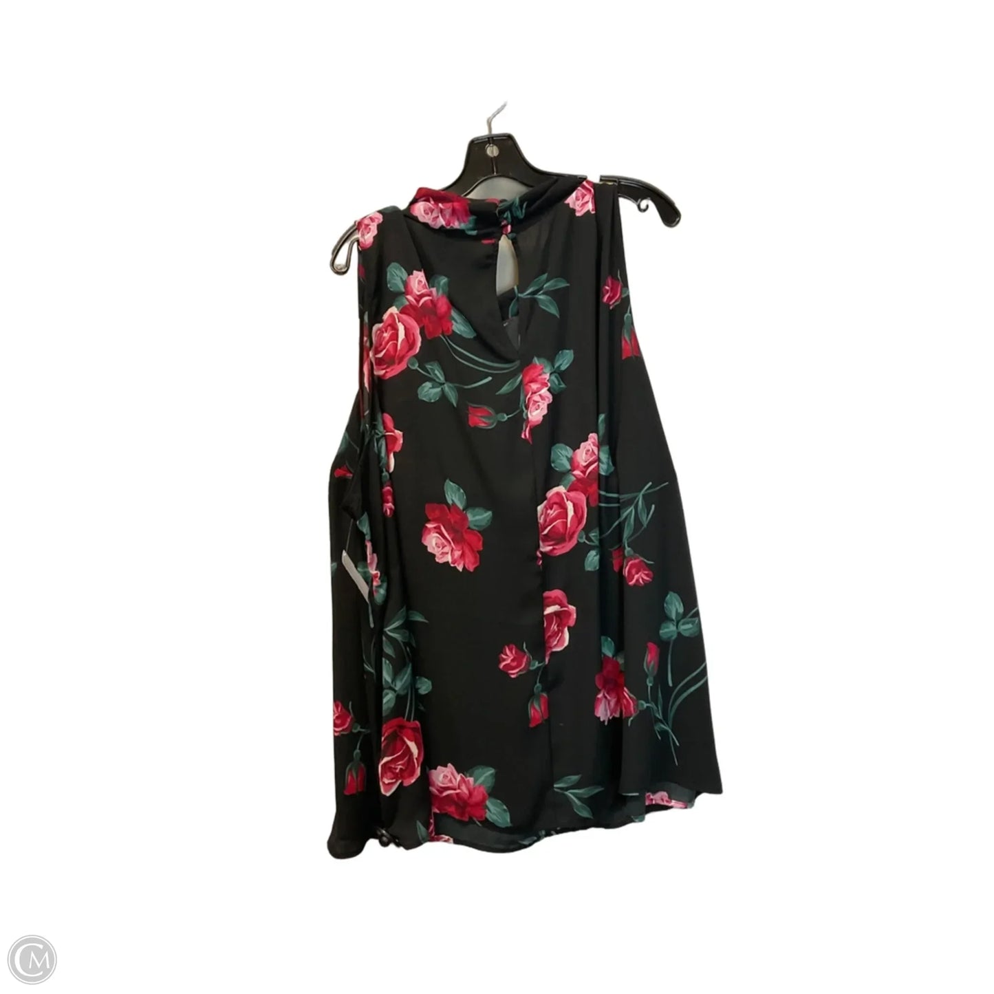 Top Sleeveless By Torrid In Black & Red, Size: 4x