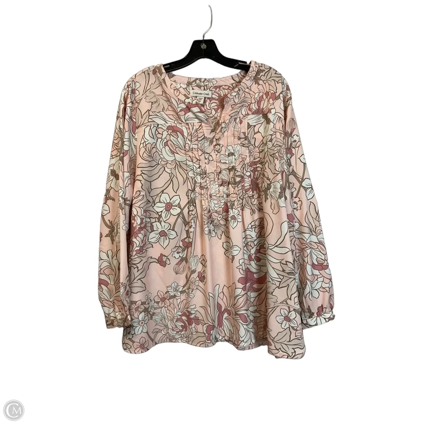 Top Sleeveless By Coldwater Creek In Pink, Size: 2x